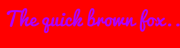 Image with Font Color B100FF and Background Color FF0000